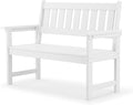 LUE BONA Outdoor Bench, 2-Person HDPS Garden Bench, Outdoor Benches Weatherproof by LUEBONA
