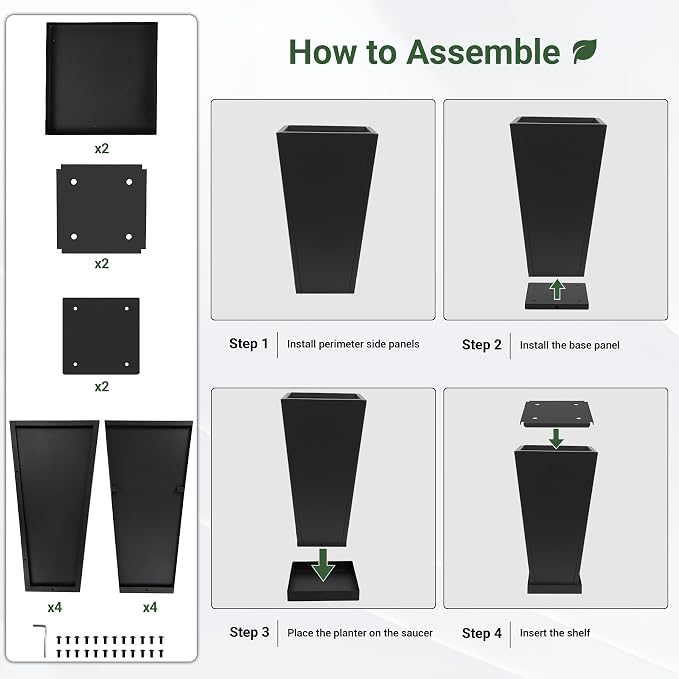 Tall Planters 28" H - Image 9