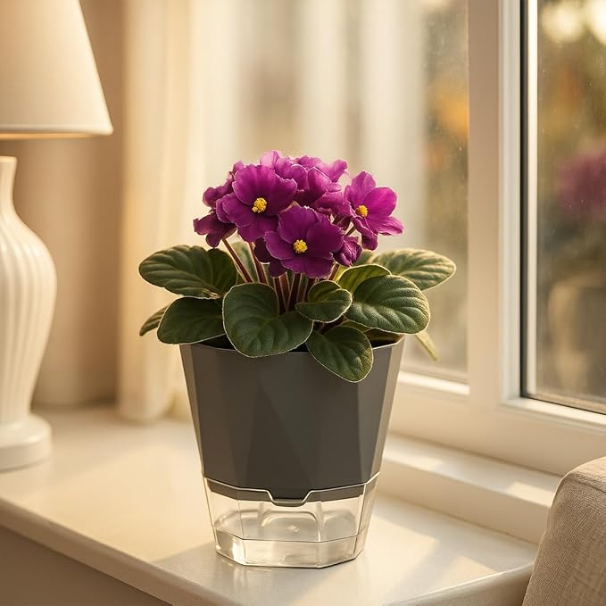 5 Pack Self Watering Pots for Indoor Plants, 5/6.7/8.4 in Self Watering - Image 6