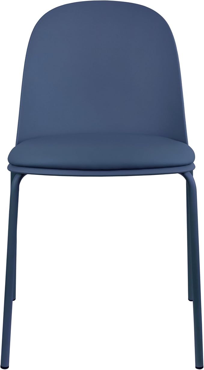 2xhome Parent Modern Stackable Armless Dining Chair | Plastic Shell Seat - Image 4