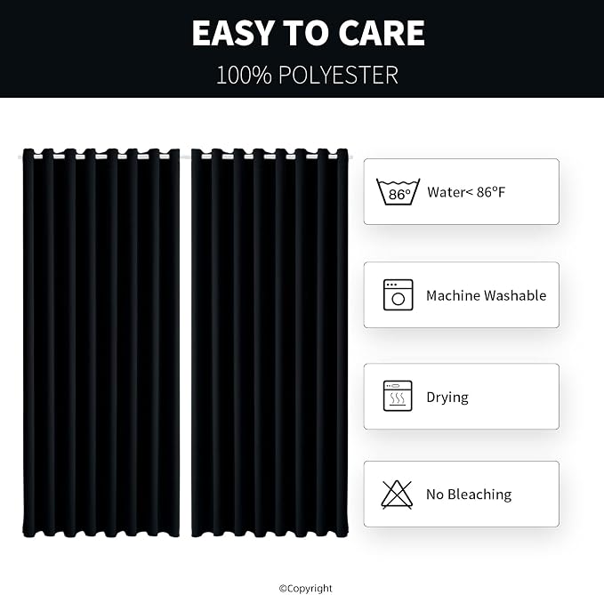 Outdoor Patio Curtain Waterproof Darkening Thermal Insulated Indoor Curtains - Image 6