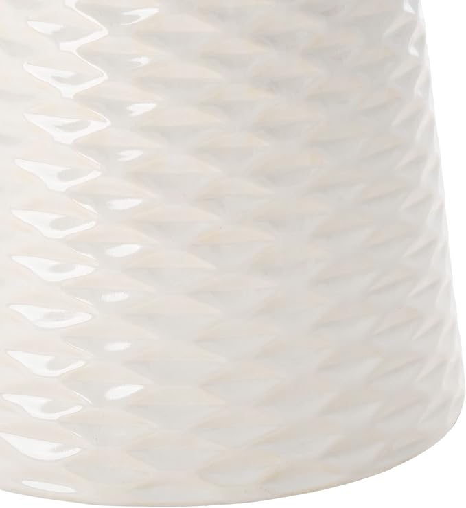 Safavieh Castle Gardens Collection Daphne White Glazed Ceramic Garden Stool - Image 7