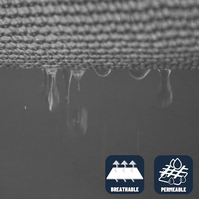 SUNNY GUARD Custom Size 14'x24'x27.8' Triangle Dark Grey UV Block Sunshade - Image 5