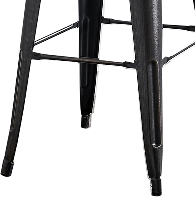 AC Pacific 30” Metal Barstool Set of 4 – Country Rustic Style - Image 8
