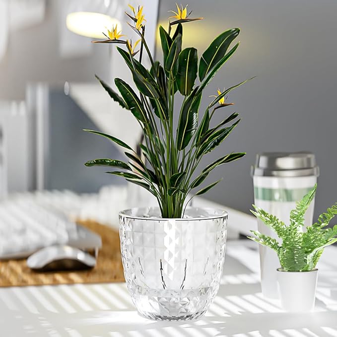 2 Pack 6 inch Self Watering Pots Planters - Image 8