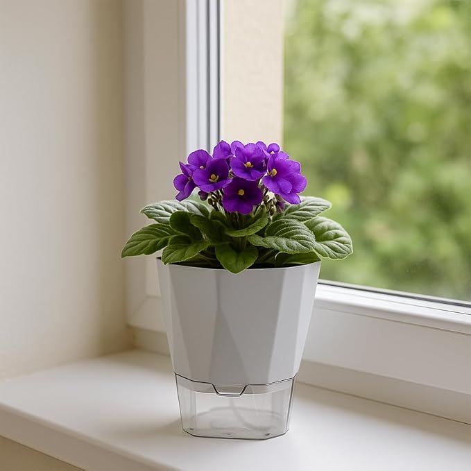 2 Pack Self Watering Pots for Plants, 8.4" Self Watering Planters Large African - Image 8