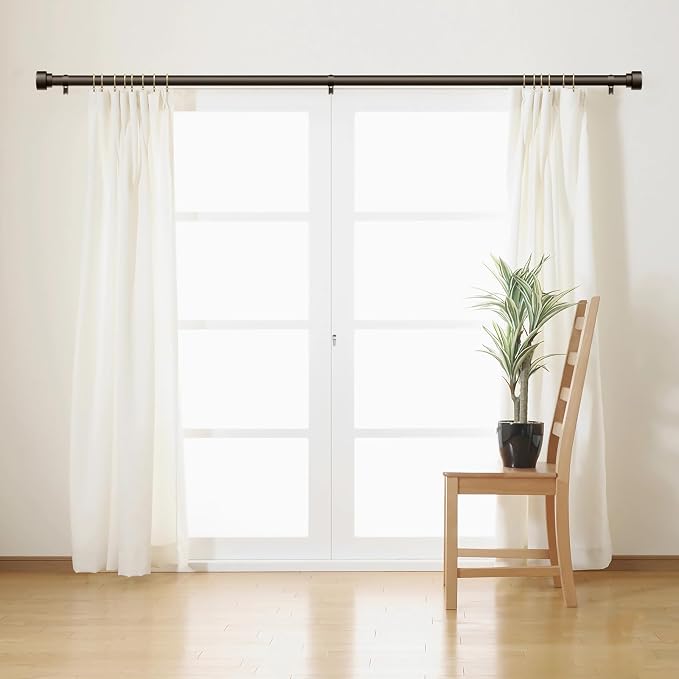 Curtain Rods for Windows 32 to 170, 1 Inch Adjustable Heavy Duty Long Window - Image 3