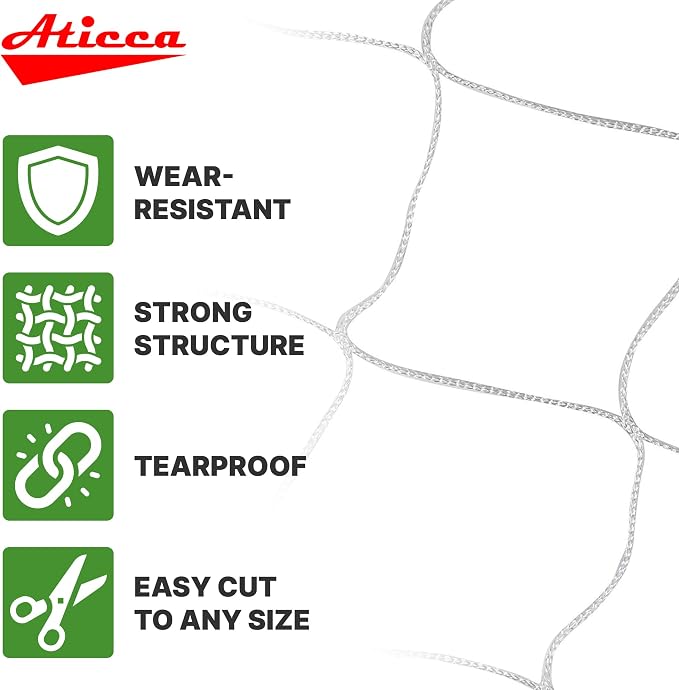 Trellis Netting 5 x 750 ft Heavy Duty Polyester Plant Support Netting White - Image 3