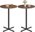 VASAGLE Round Cocktail Table, High Top Bar Pub Table by VASAGLEbySONGMICSHOME