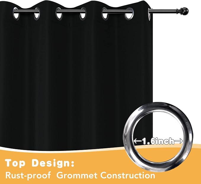 HolidayIdeas Outdoor Curtains for Patio Waterproof, 4 Panels - Image 4