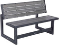 LIFETIME 60253 Outdoor Convertible Bench, 55 Inch, Harbor Gray by Lifetime