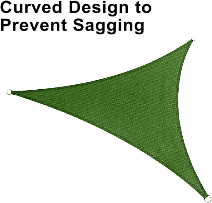 LOVE STORY Custom Size 7'x8'x10.6' Piquant Green Sun Shade Sail Right Triangle - Image 6