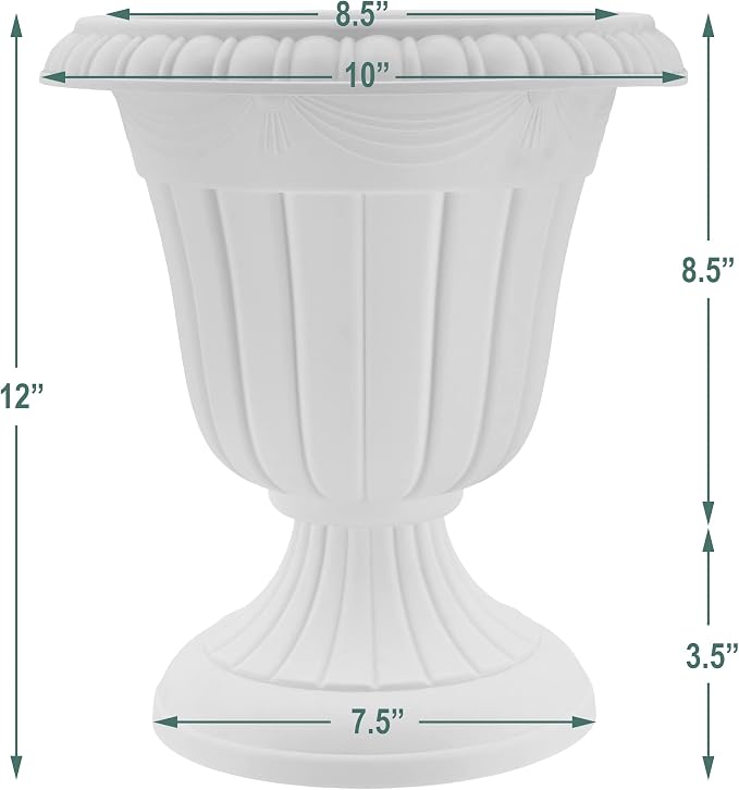 Arcadia Garden Products PL20BG Classic Traditional Plastic Urn Planter - Image 6