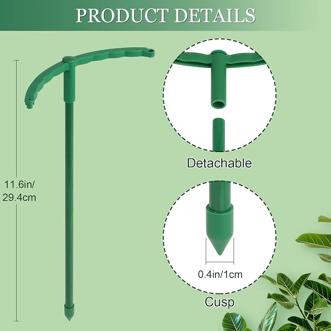 24Pcs Plant Support Stakes, Half Round Plant Stakes - Image 4
