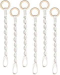 6 Pack Adjustable Macrame Plant Hanger Extenders Connectable Rope Hanging Plant by SUMERSHA