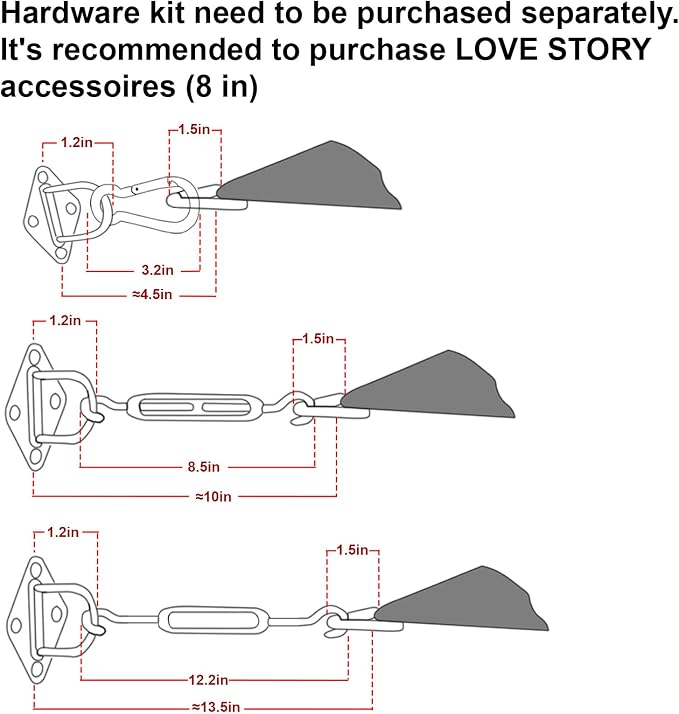 LOVE STORY Custom Size 12'x15' Brown Sun Shade Sail Rectangle UV Block Canopy - Image 3