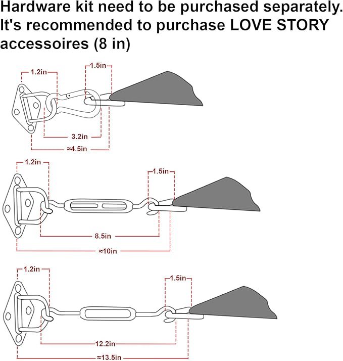 LOVE STORY Custom Size 16'x24' Turquoise Blue Sun Shade Sail Rectangle UV Block - Image 3