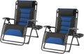 Zero Gravity Chair Set of 2 Oversized Folding Recliner, Padded Anti Gravity by Unknown