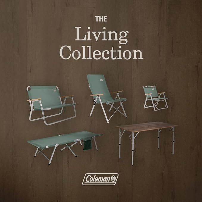 Coleman Living Collection Premium Outdoor Bench, Lightweight Folding Bench - Image 7