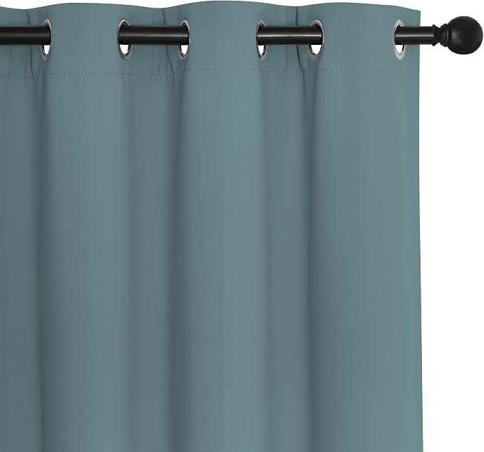 NICETOWN Room Divider Curtain 132 Inches Long, Wide Blackout Sliding Door - Image 7
