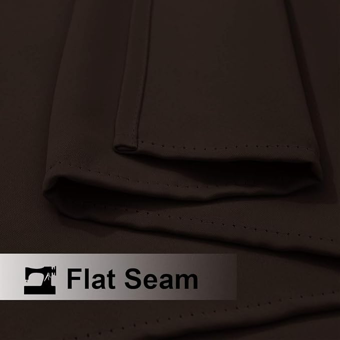 NICETOWN Waterproof Outdoor Curtain, 1 Piece, W66 x L84 inch, Toffee Brown - Image 6