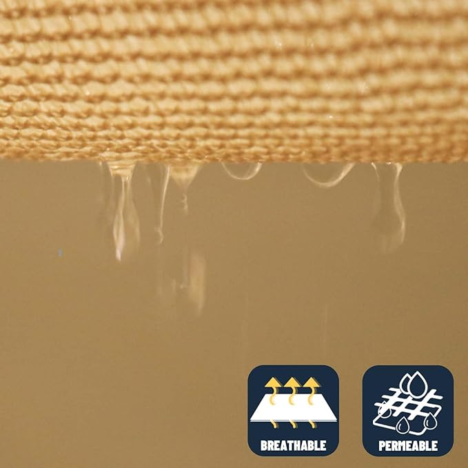 SUNNY GUARD Custom Size 5'x8' Sand Sun Shade Sail Rectangle UV Block Shade - Image 5