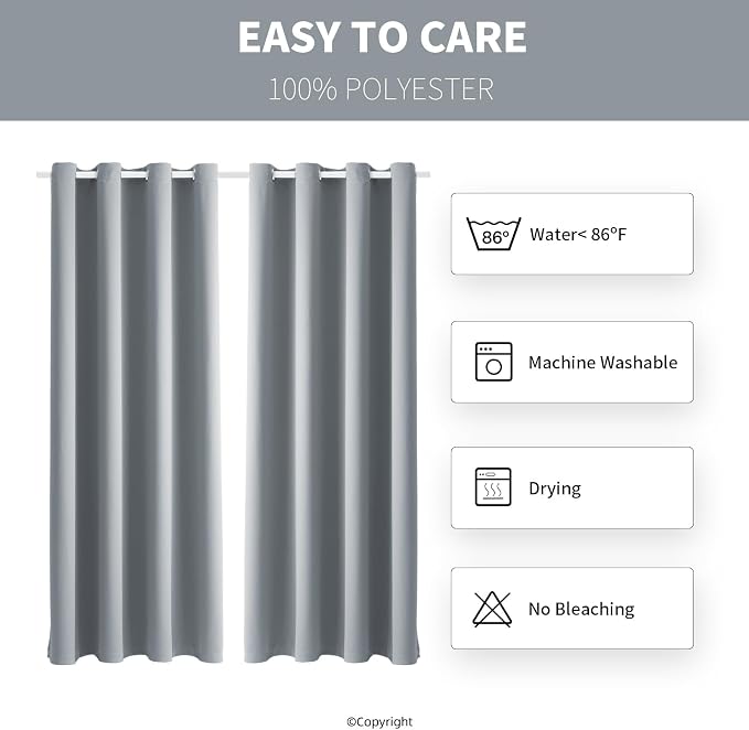 Outdoor Indoor Curtains W52 x L108 - Image 7