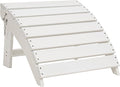 Sundale Outdoor Folding Plastic Adirondack Ottoman, All-Weather Adirondack by SundaleOutdoor