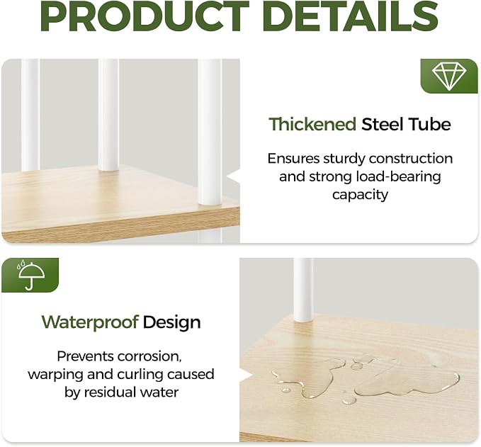 Bamworld Tall Plant Stand Indoor 6 Tier Plant Shelf - Image 5