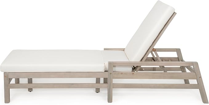 LUMISOL Patio Chaise Lounge Chair, 5-Position Adjustable Outdoor Chaise Lounge - Image 9