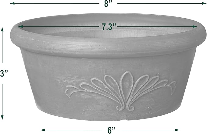 Arcadia Garden Products PSW TA20C Plastic/Stone/Wood Composite Bulb Pan – No - Image 4