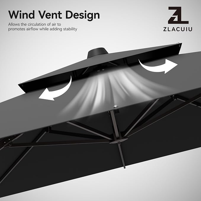 9x12FT Cantilever Patio Umbrella - Image 3