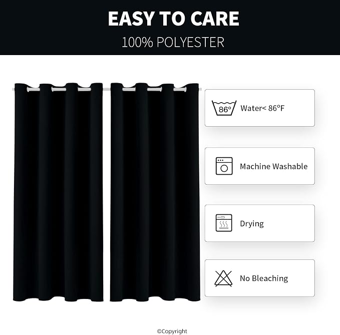 Outdoor Indoor Curtains W52 x L108 - Image 6