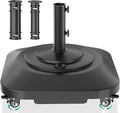 Umbrella Base with Wheels, Umbrella Stand Base Heavy Duty 100lb Windproof by QZER