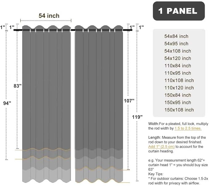 BONZER Waterproof Outdoor Curtains - Image 9