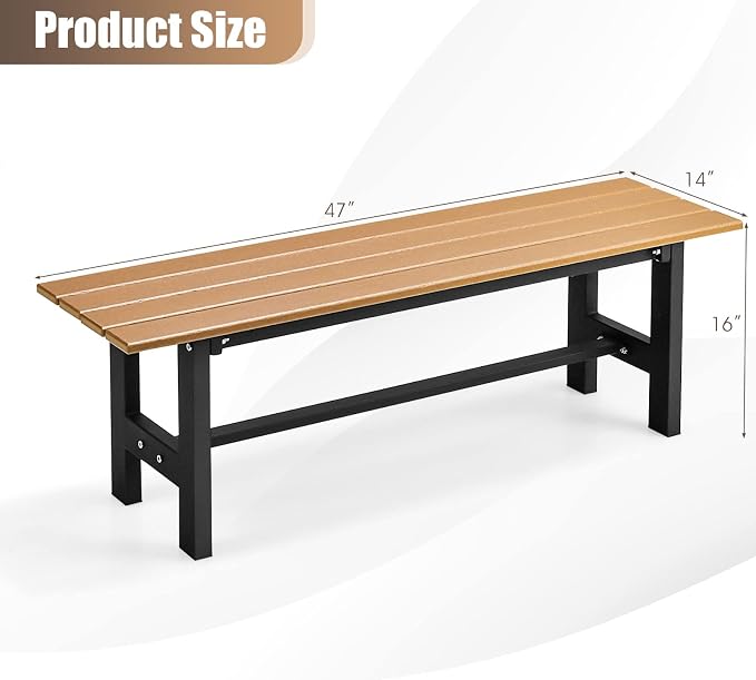 Giantex 2-Person Outdoor Bench Seat - Image 3