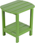Nalone Adirondack Side Table, 16.5" Outdoor End Table, HDPE Plastic, Small by NALONE