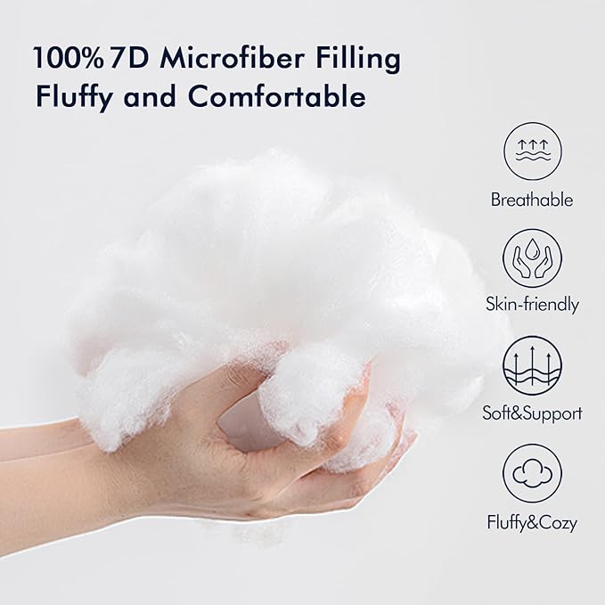 MIULEE 20x20 Pillow Insert Throw Pillow Insert, Outdoor Pillows Water-Resistant - Image 5