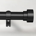 Time Forest Black Curtain Rods for Windows 48 to 84 Inch, 1 Inch Diameter by TimeForest