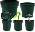 15 Pack 4/6/8 Inch Plant Nursery Pots, Sturdy Plant Pots by RooTrimmer