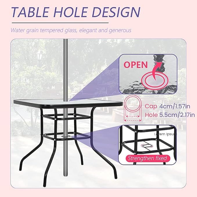 Outdoor Table Patio Table Dining Table - Image 5