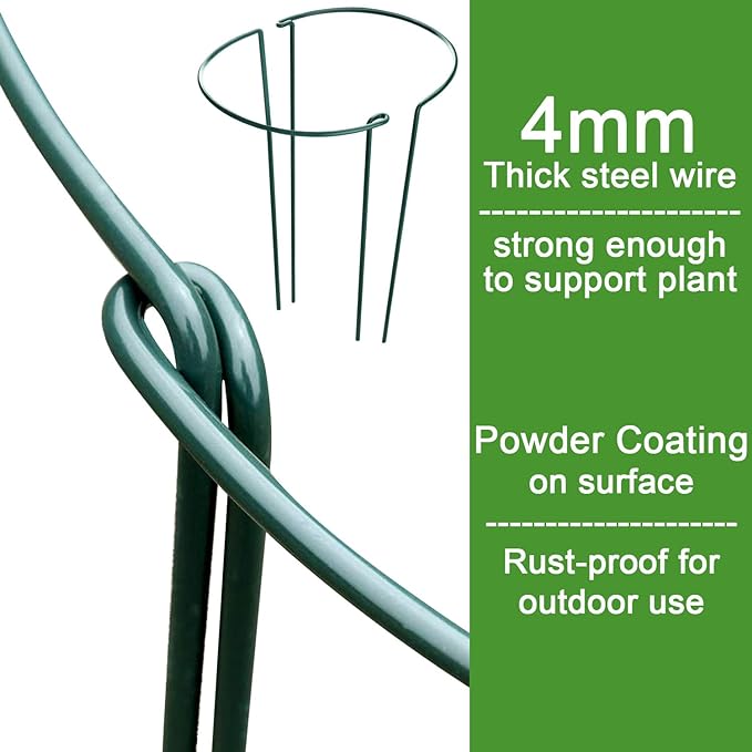 HiGift 6 Pack 24 Inch Plant Stakes, Flower Indoor Outdoor - Image 4