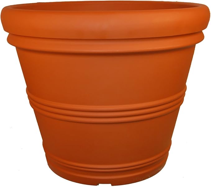 Tusco Products RR20TC Rolled Rim Garden Planter, Terra Cotta by TuscoProducts