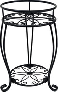 CASIMR 2 Tier Plant Stand, 19.2 inch Tall Metal Potted Holder Rack, Indoor by CASIMR