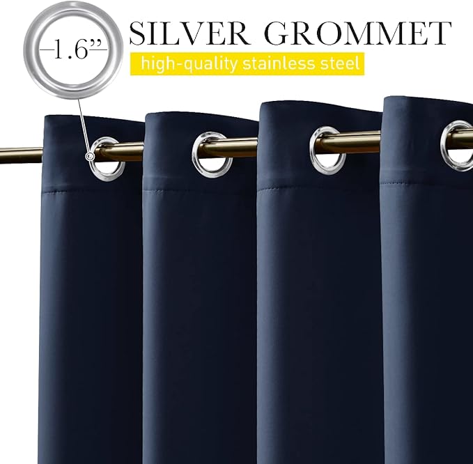 NICETOWN 2 Panels Outdoor Curtains Waterproof Extra Long 84" - Image 2