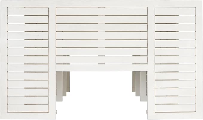 SAFAVIEH Outdoor Collection Monterey White Wash 3-Shelf Patio Bar Table - Image 14