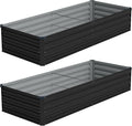 Vengarus 8x2x1FT Galvanized Raised Garden Bed Kit, Outdoor Metal Planter Box by Vengarus
