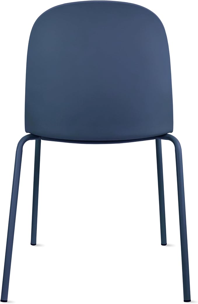 2xhome Parent Modern Stackable Armless Dining Chair | Plastic Shell Seat - Image 7