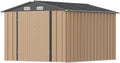 Greesum 8x10FT Outdoor Storage Shed, Metal Storaged Sheds by BuynowfromGreesum