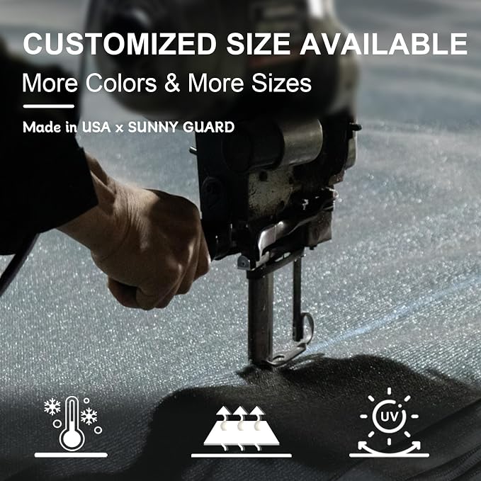 SUNNY GUARD Sun Shade Sail 20' x 23' Rectangle Butter Cream UV Block Sunshade - Image 8